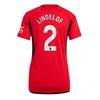 Ženski Nogometni dresi Manchester United Victor Lindelof #2 Domači 2023-24 Kratek Rokav